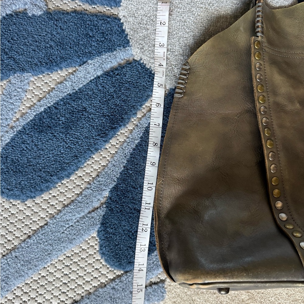 Old Trend Birch Studded Leather Tote - green - Picture 14 of 16
